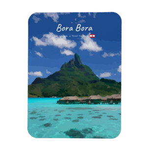 Magnet Flexible Bora Bora, Polynésie française - Résort de Plage A