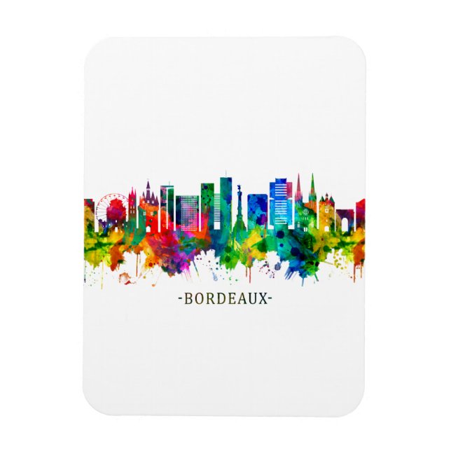 Magnet Flexible Bordeaux France Skyline (Vertical)