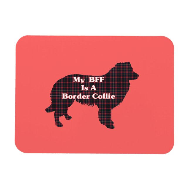 Magnet Flexible Bordure Collie BFF (Horizontal)