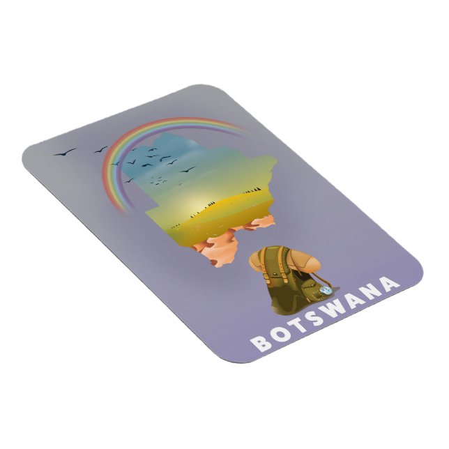 Magnet Flexible Botswana map (Côté Droit)