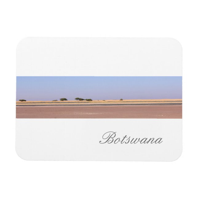 Magnet Flexible Botswana Paysage de salines Savannah (Horizontal)