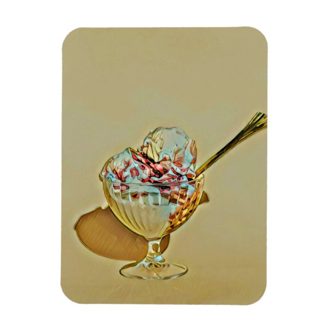 Magnet Flexible Bouchon de crème glacée (Vertical)