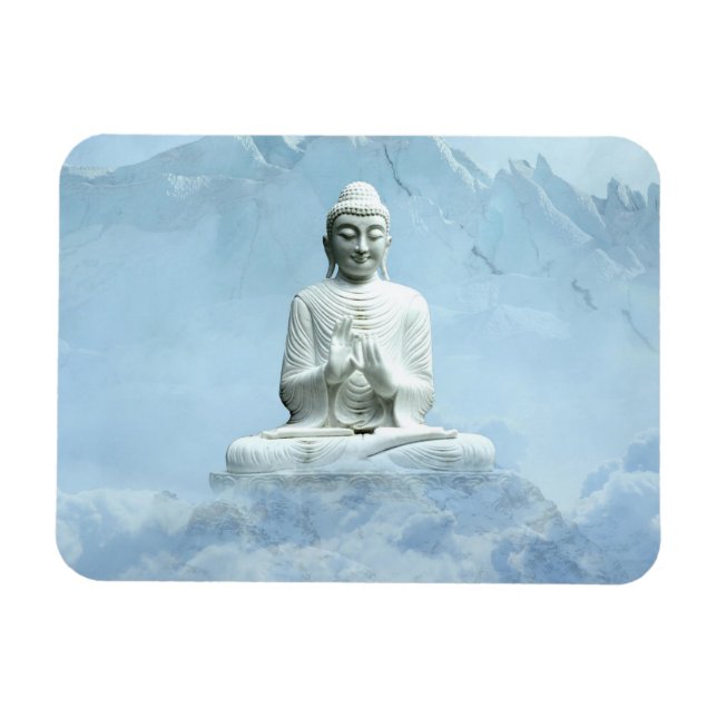 Magnet Flexible Bouddha dans les nuages (Horizontal)