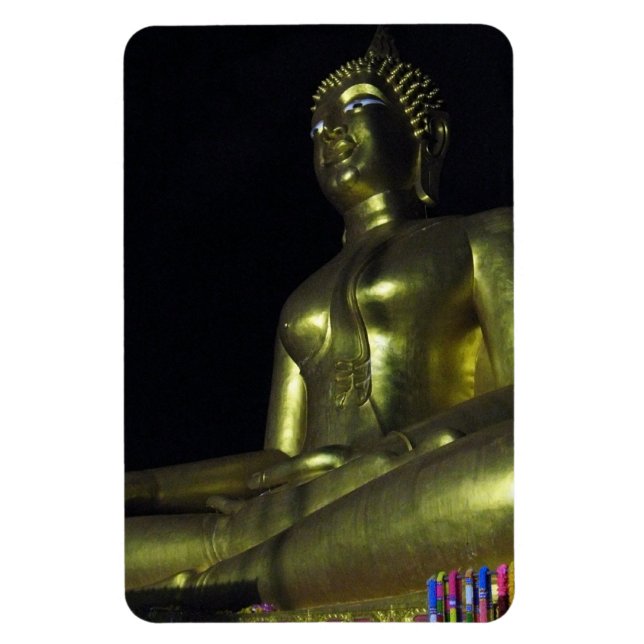 Magnet Flexible Bouddha d'or la nuit (Vertical)