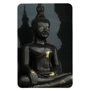 Magnet Flexible Bouddha noir ... Nong Khai, Isaan, Thaïlande