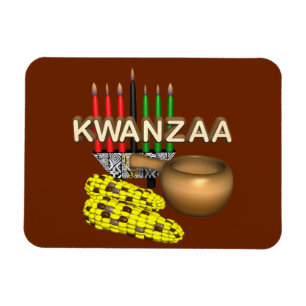 Magnet Flexible Bougies de Kwanzaa -