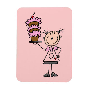 Magnet Flexible Boulangère Bonhomme Féminin