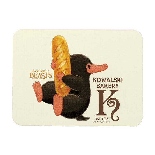 Magnet Flexible Boulangerie Kowalski - Niffler Avec Pain (Horizontal)