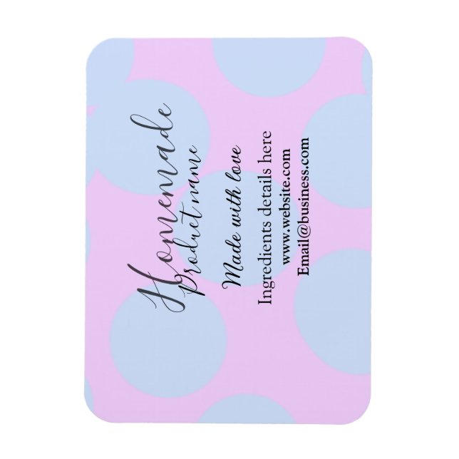 Magnet Flexible Boulangerie maison faite avec amour ajouter texte  (Vertical)
