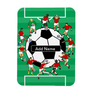 Magnet Flexible Boule de football et joueurs personnalisés
