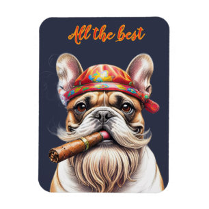 Magnet Flexible Bouledogue français Hippie