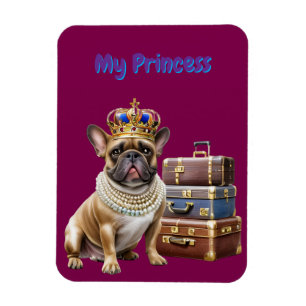 Magnet Flexible Bouledogue français Princess French Bulldog