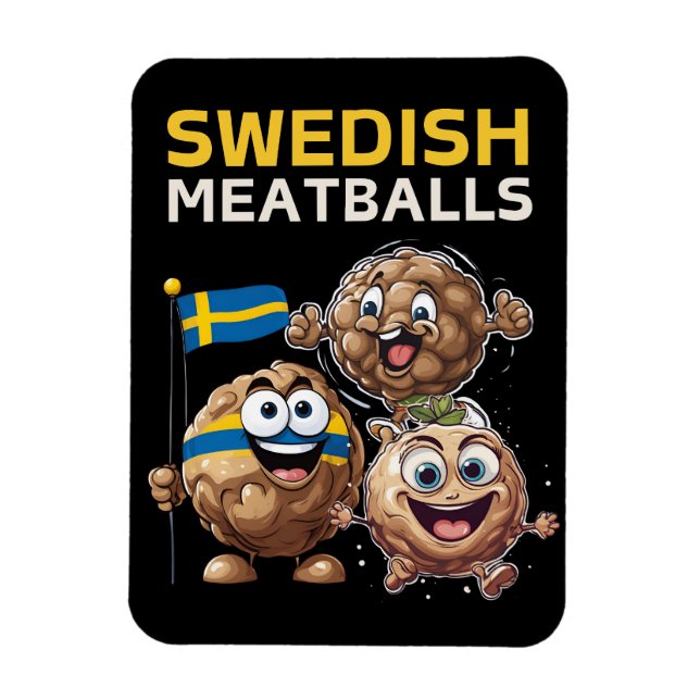 Magnet Flexible Boulettes de viande suédoises (Vertical)