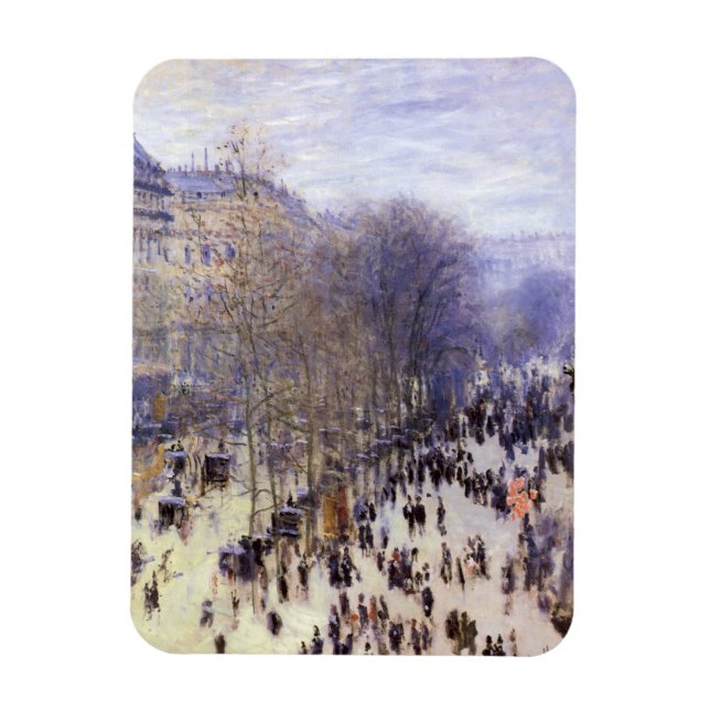 Magnet Flexible Boulevard des Capucines par Claude Monet, Art nouv (Vertical)