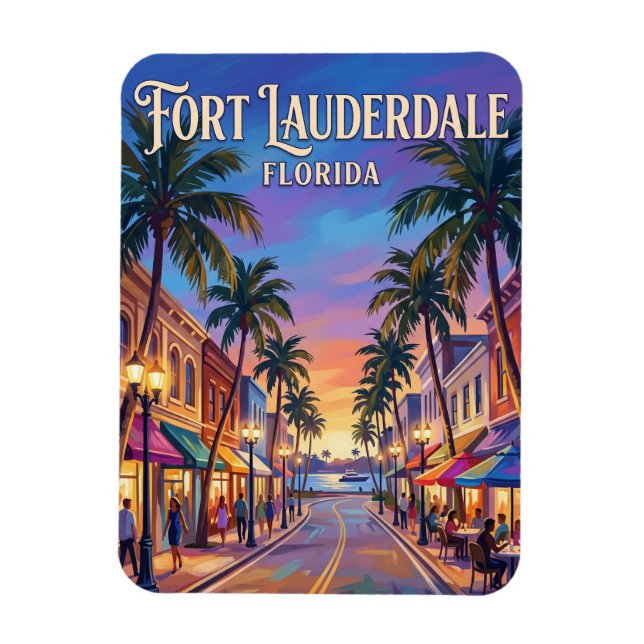 Magnet Flexible Boulevard Las Olas USA (Vertical)