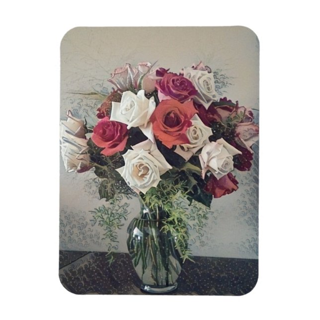 Magnet Flexible Bouquet De Rose (Vertical)