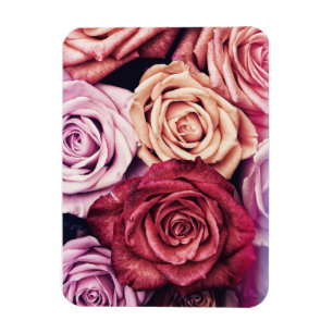Magnet Flexible Bouquet de roses roses