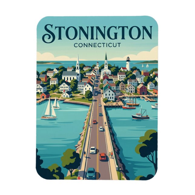 Magnet Flexible Bourg de Stonington Connecticut (Vertical)