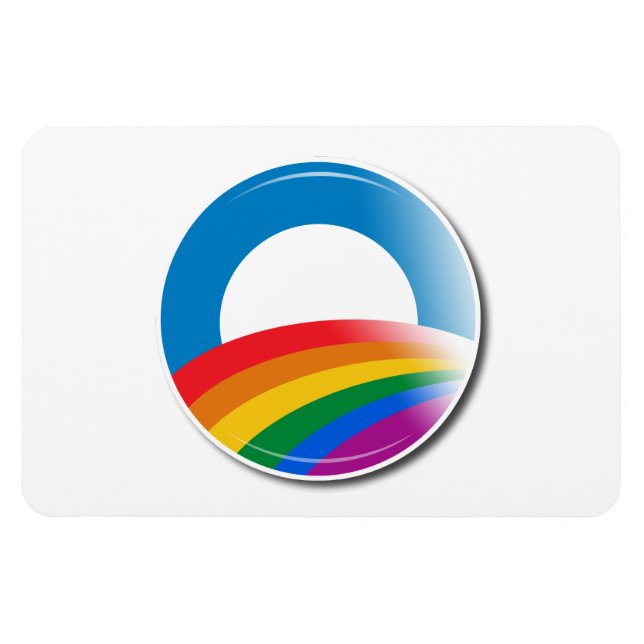 Magnet Flexible Bouton Obama Pride (Horizontal)