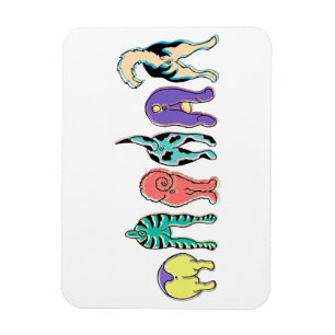 Magnet Flexible Boutons de chien colorés