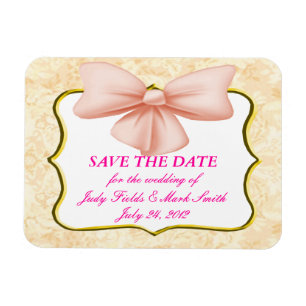 Magnet Flexible Bow rose Enregistrer l'aimant de date