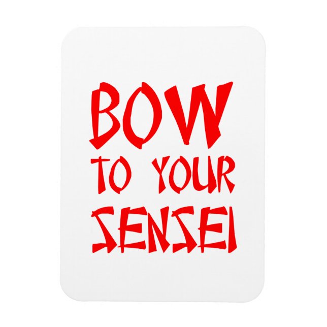 Magnet Flexible Bow to Your Sensei (Vertical)