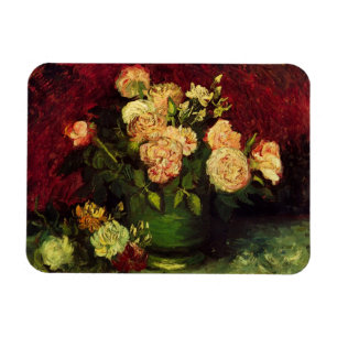 Magnet Flexible Bowl avec Peonies et Roses par Vincent van Gogh