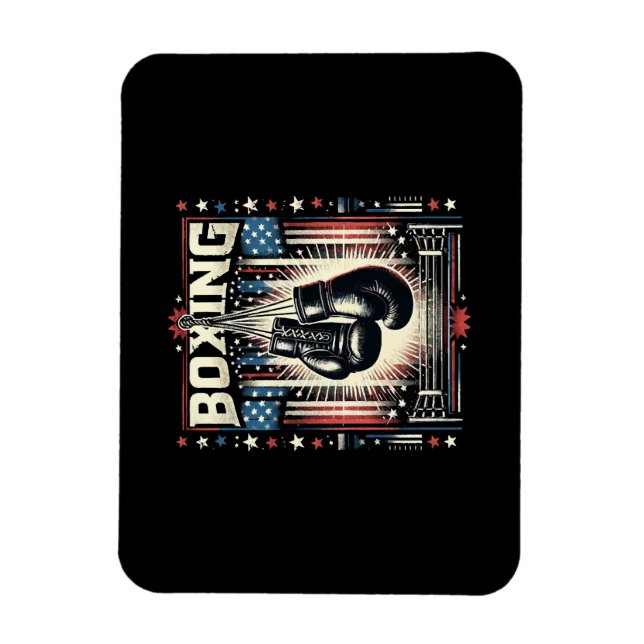 Magnet Flexible Boxe américaine - Boxer Vintage Bo (Vertical)