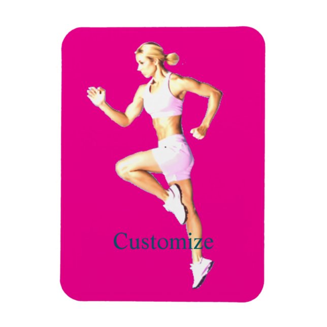 Magnet Flexible Boxeuse féminine en forme Thunder_Cove (Vertical)