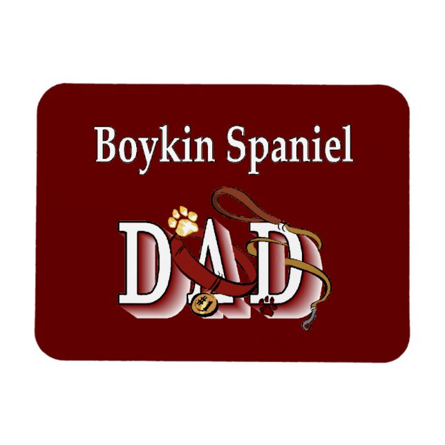 Magnet Flexible Boykin Spaniel Papa (Horizontal)