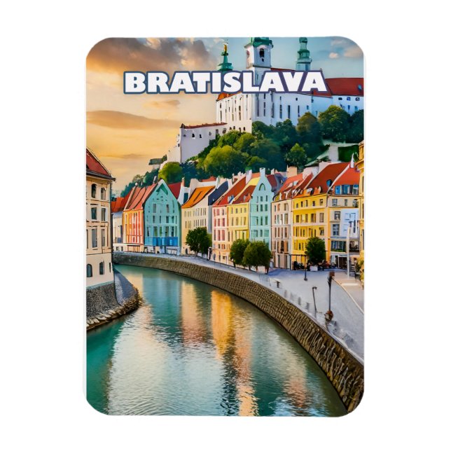 Magnet Flexible Bratislava, perle nichée sur les rives du Danube (Vertical)