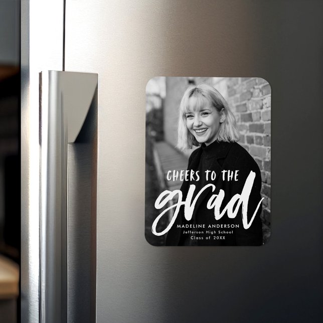 Magnet Flexible Bravo à la Grad Script Photo Graduation (Créateur téléchargé)