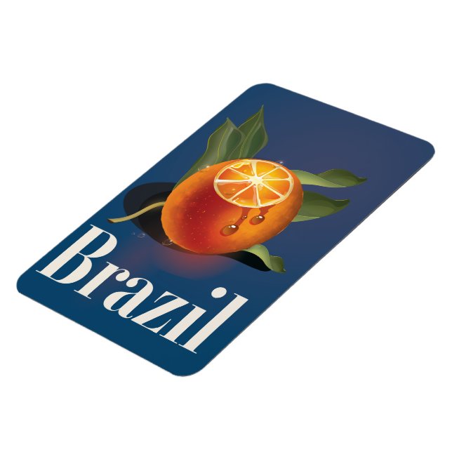 Magnet Flexible Brazil Oranges travel poster (Côté Gauche)