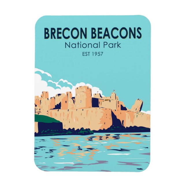 Magnet Flexible Brecon Beacons National Park Caerphilly Castle (Vertical)