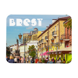 Magnet Flexible Brest Belarus Cityscape Architecture Street Б р е