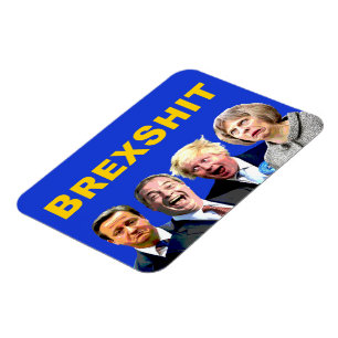 Magnet Flexible BREXSHIT, drôle de message anti Brexit referendum