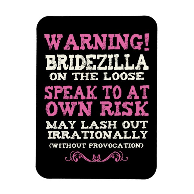 Magnet Flexible Bridezilla Sur La Perte (Vertical)