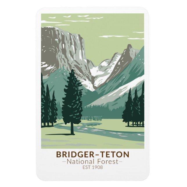 Magnet Flexible Bridger Teton National Forest Upper Green River (Vertical)