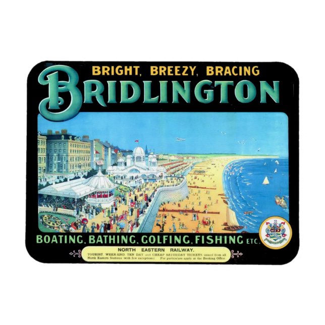 Magnet Flexible Bridlington au bord de la mer (Horizontal)