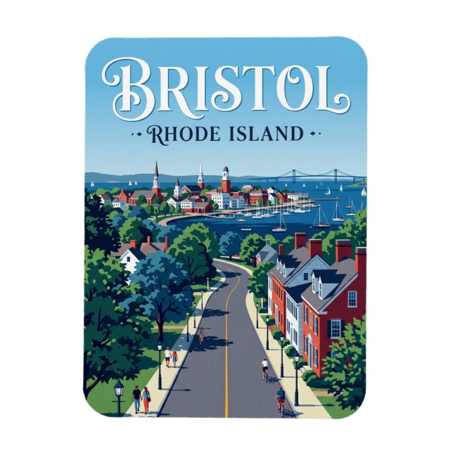 Magnet Flexible Bristol Rhode Island (Vertical)