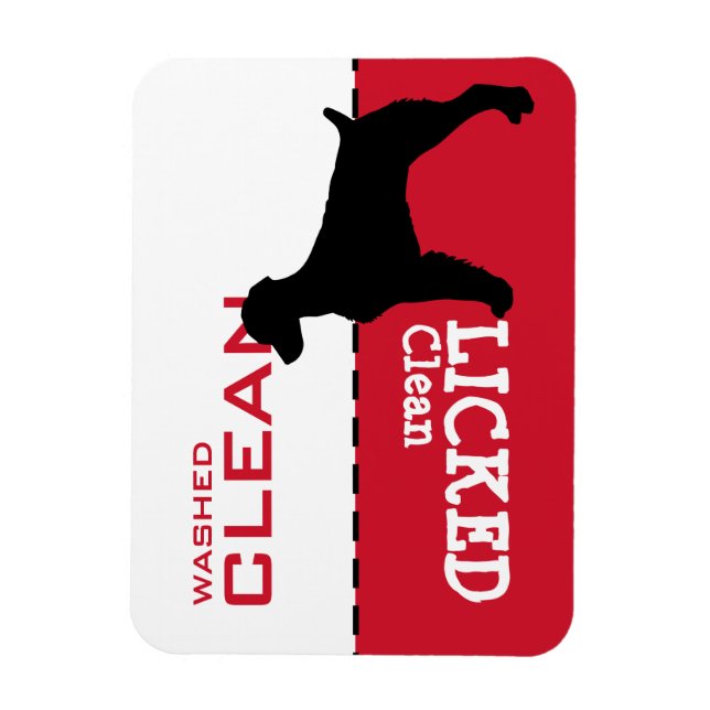 Magnet Flexible Brittany Spaniel Licencié Lave-vaisselle Propre Ma (Vertical)