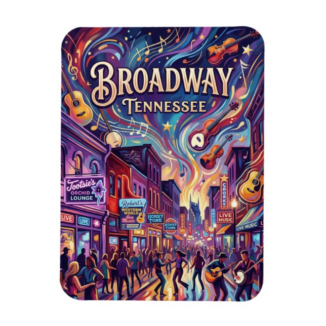 Magnet Flexible Broadway Tennessee (Vertical)