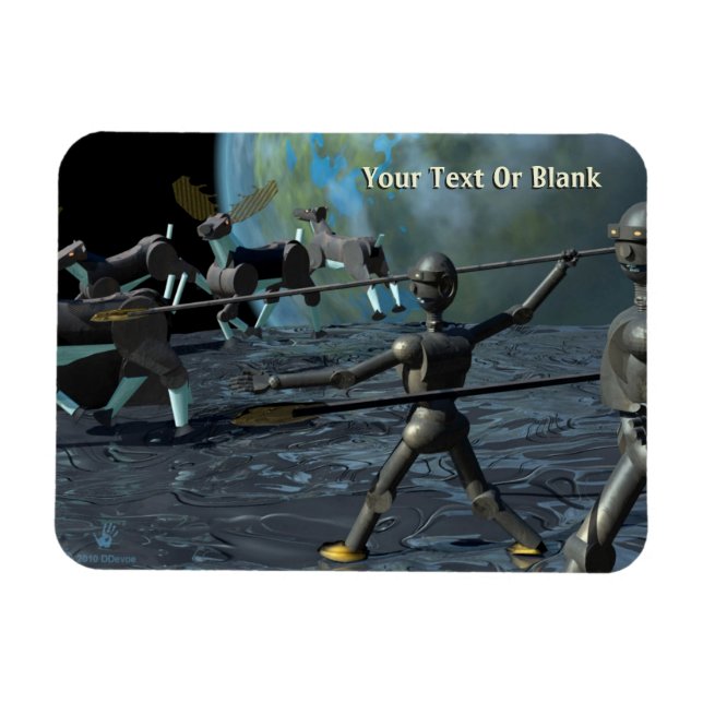 Magnet Flexible Bronze Age Robots (Horizontal)