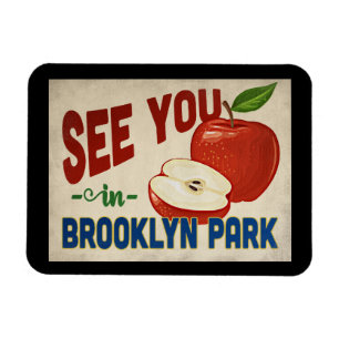 Magnet Flexible Brooklyn Park Minnesota Apple - Vintage voyage