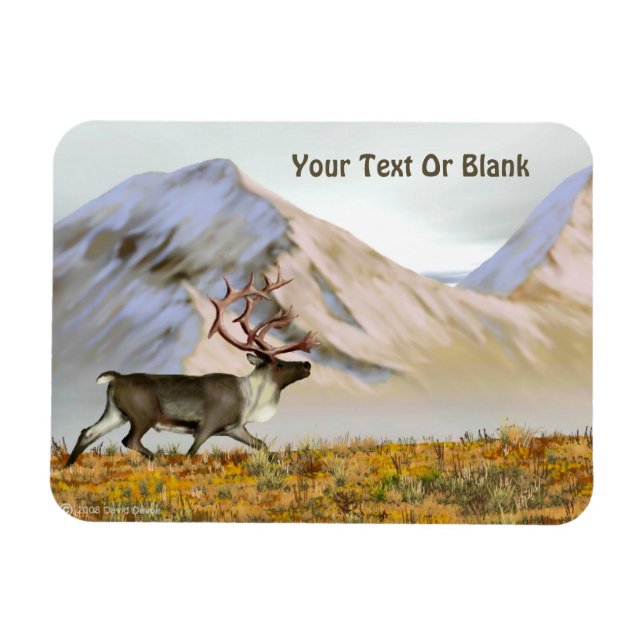 Magnet Flexible Brooks Range Caribou (Horizontal)