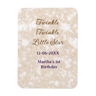 Magnet Flexible Brown pailleté scintille scintille petite étoile a