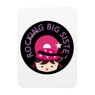 Magnet Flexible Brunette Rocking Big Sister