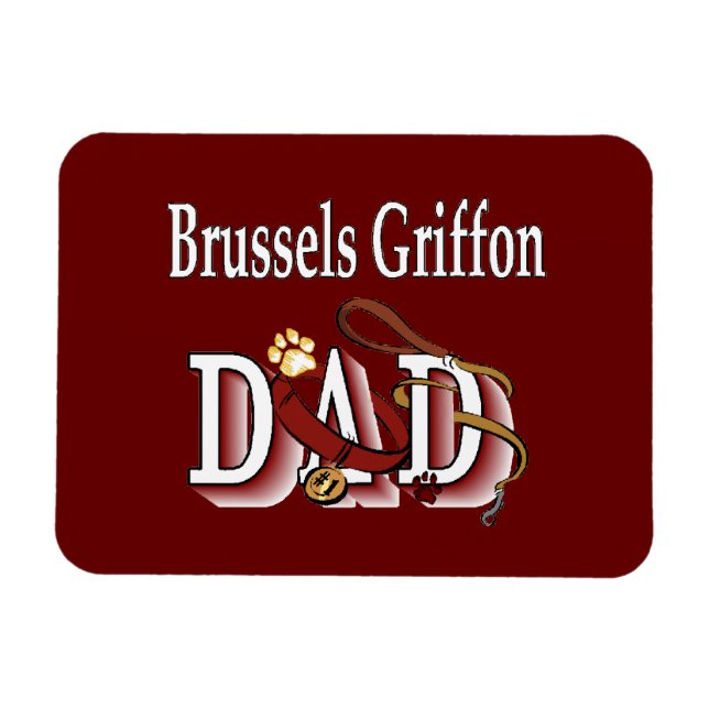 Magnet Flexible Brussels Griffon Papa (Horizontal)