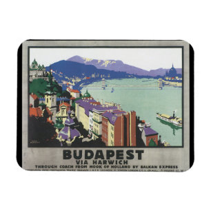 Magnet Flexible Budapest par l'intermédiaire d'affiche de voyage