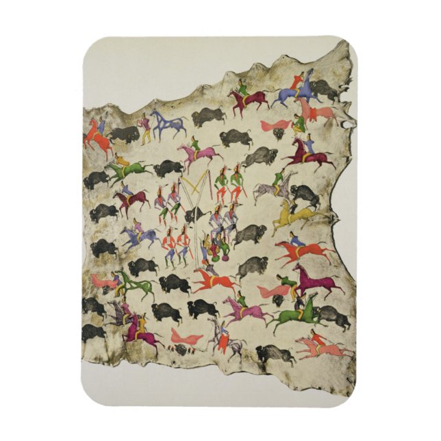 Magnet Flexible Buffalo hunt (Vertical)